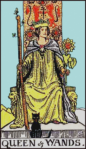 Queen of Wands Tarot Card