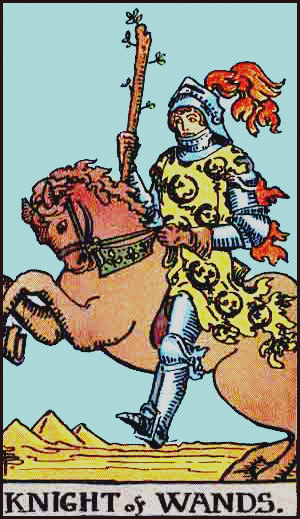 Kinght of Wands Tarot Card