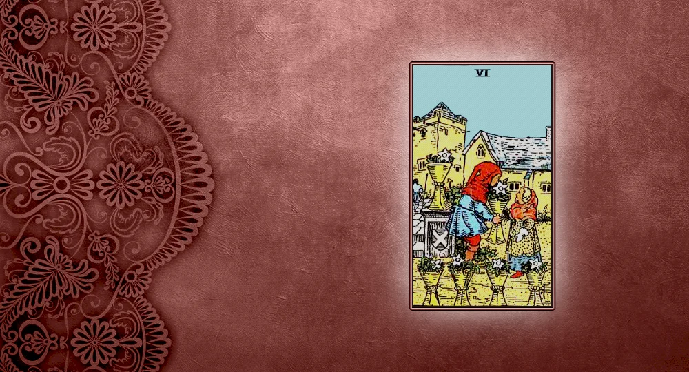 Meaning of Six of Cups: Nostalgia and Childhood